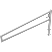 Swiveling gates | for casting in concrete, hot-dip galvanized | total width: 3000 mm | with Euro profile cylinder lock